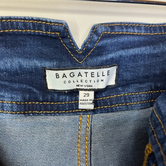 Bagatelle High Rise Wide Leg Jeans Stretch Denim Patch Pockets Women’s Sz 29 - Picture 4 of 9